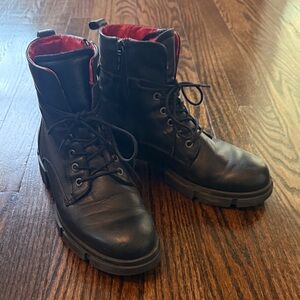 Black Leather Men's Boots